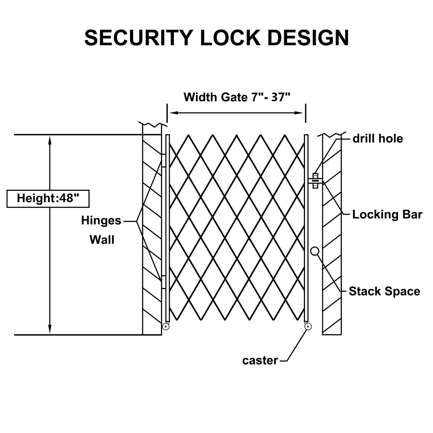 Folding Security Gate